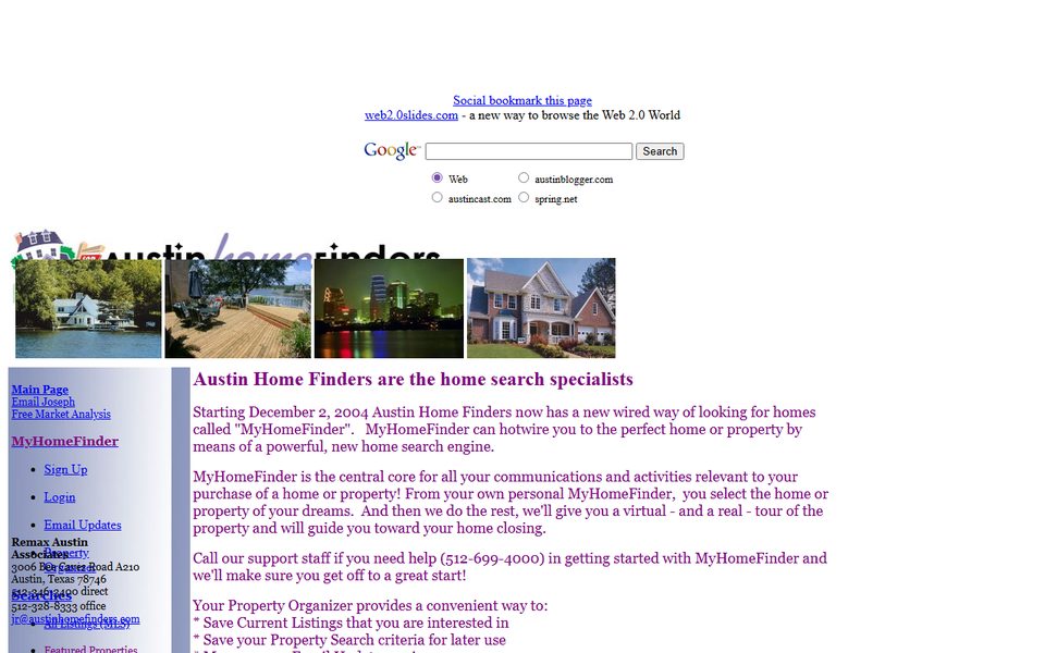 Peak-activity snapshot of austinhomesearches.com from Jun 12, 2006